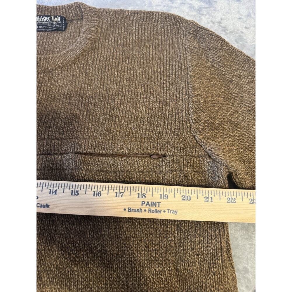 Meister Men's 100% New Pure Wool Cardigan Brown Austria Sweater LARGE Chest 44" - Picture 5 of 8